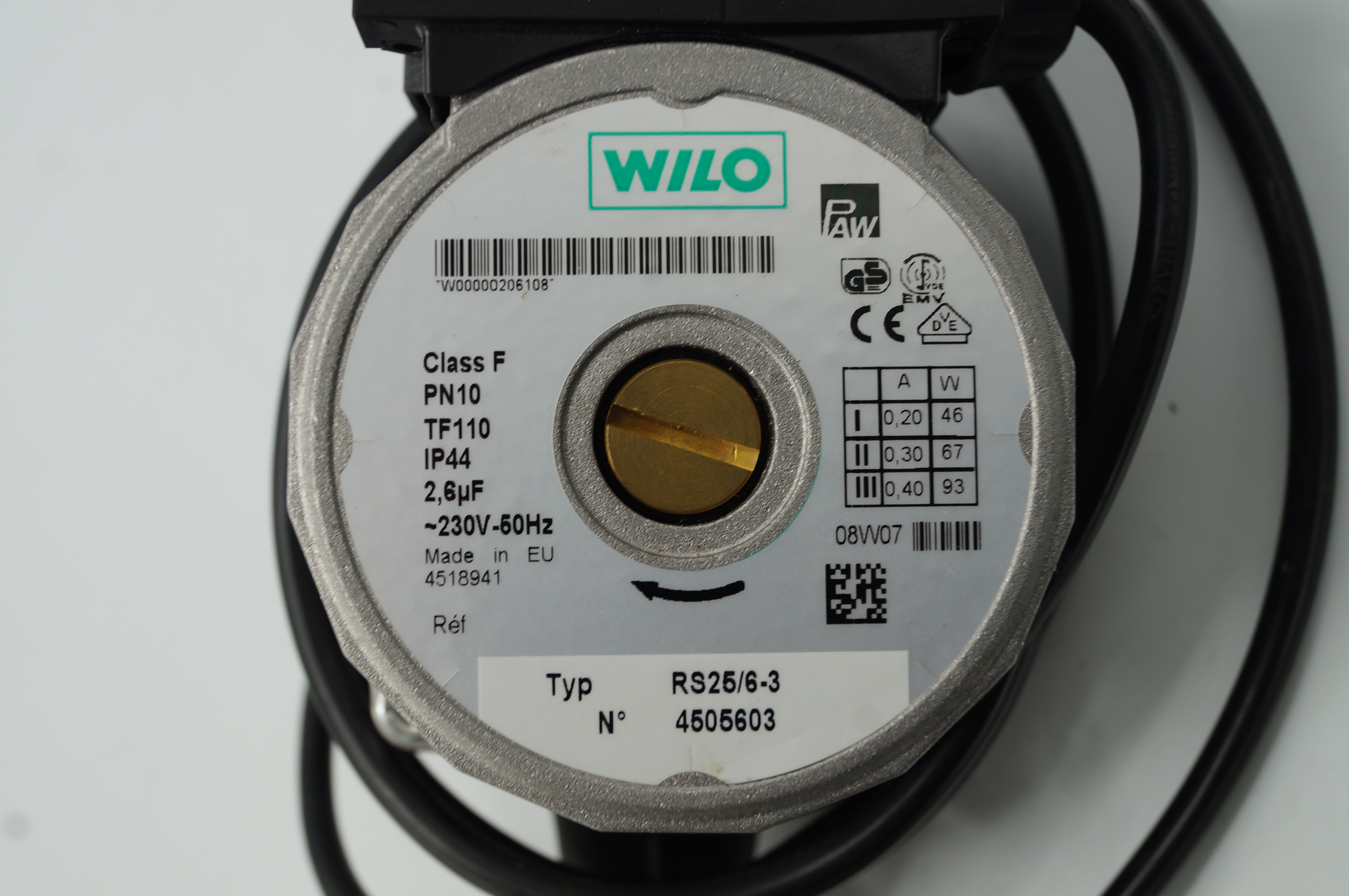 WILO RS25/6-3 Heizung Pumpe Zirkulationspumpe Umwalzpumpe (P74,75) | eBay?