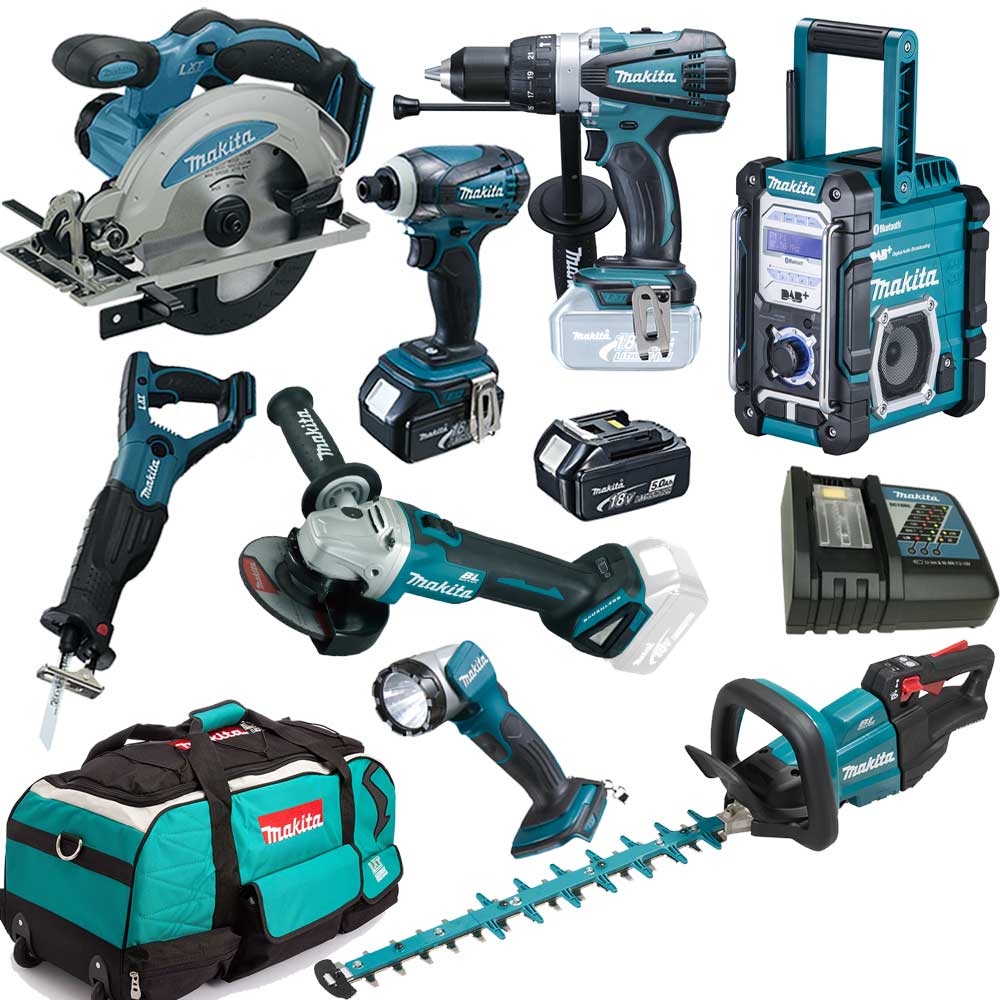 56+ Makita Heckenschere Akku 18V, Akku 18v, 5 ah und ladegerät bei