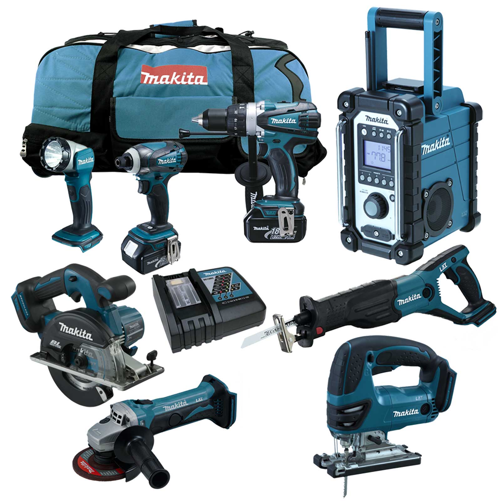 makita lxt 18v akku werkzeugset DCS551 inkl DJV180