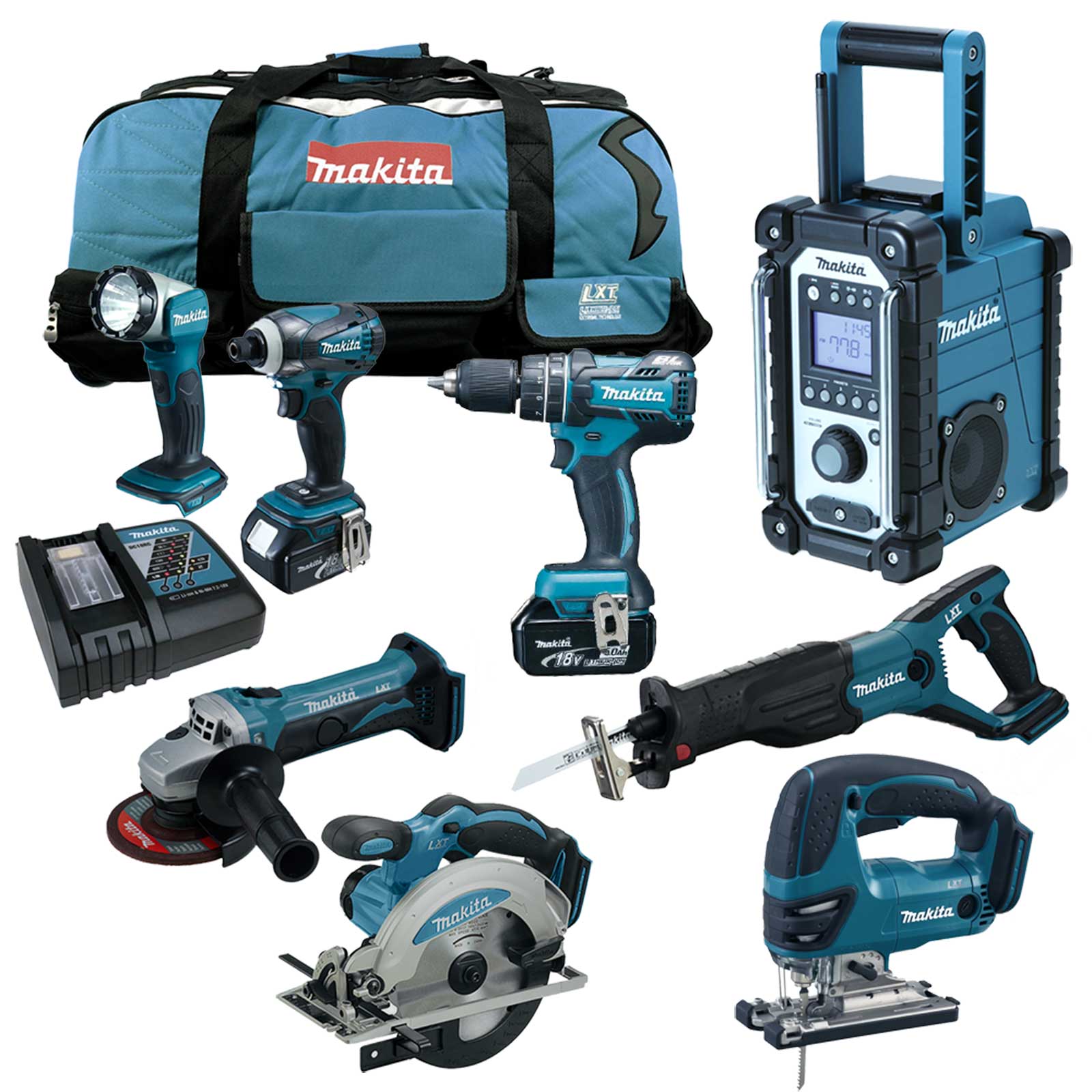 MAKITA 18V Akku Werkzeug Set + DHP480Z Bohrschrauber