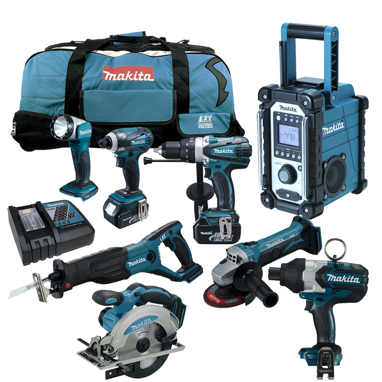 MAKITA Schlagschrauber 18V Akku Profi Werkzeug Set mit